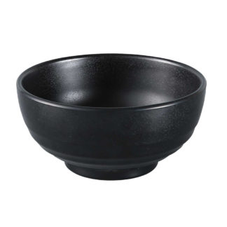 Yanco BP-3006 26 oz Melamine Woodong Noodle Bowl, Black - 4 Dozen