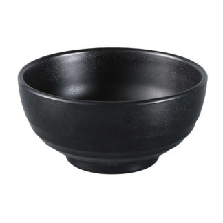 Yanco BP-3007 38 oz Melamine Woodong Noodle Bowl, Black - 4 Dozen
