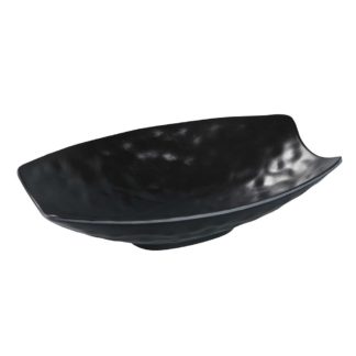 Yanco BP-4110 Melamine Plate - 10" x 6 1/4", Black - 1 Dozen