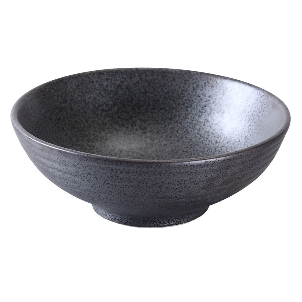 Yanco DB-3007 24 oz Diamond Black Soup Bowl - Porcelain, Black - 2 Dozen