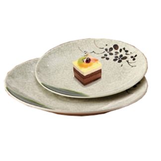 Yanco HO-1312 12" Melamine Plate, Beige - 1 Dozen