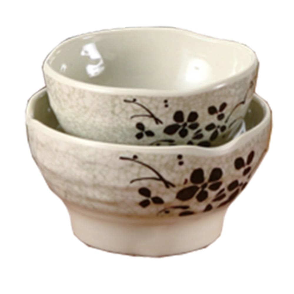 Yanco HO-3704 8 oz Melamine Rice Bowl, Beige - 6 Dozen