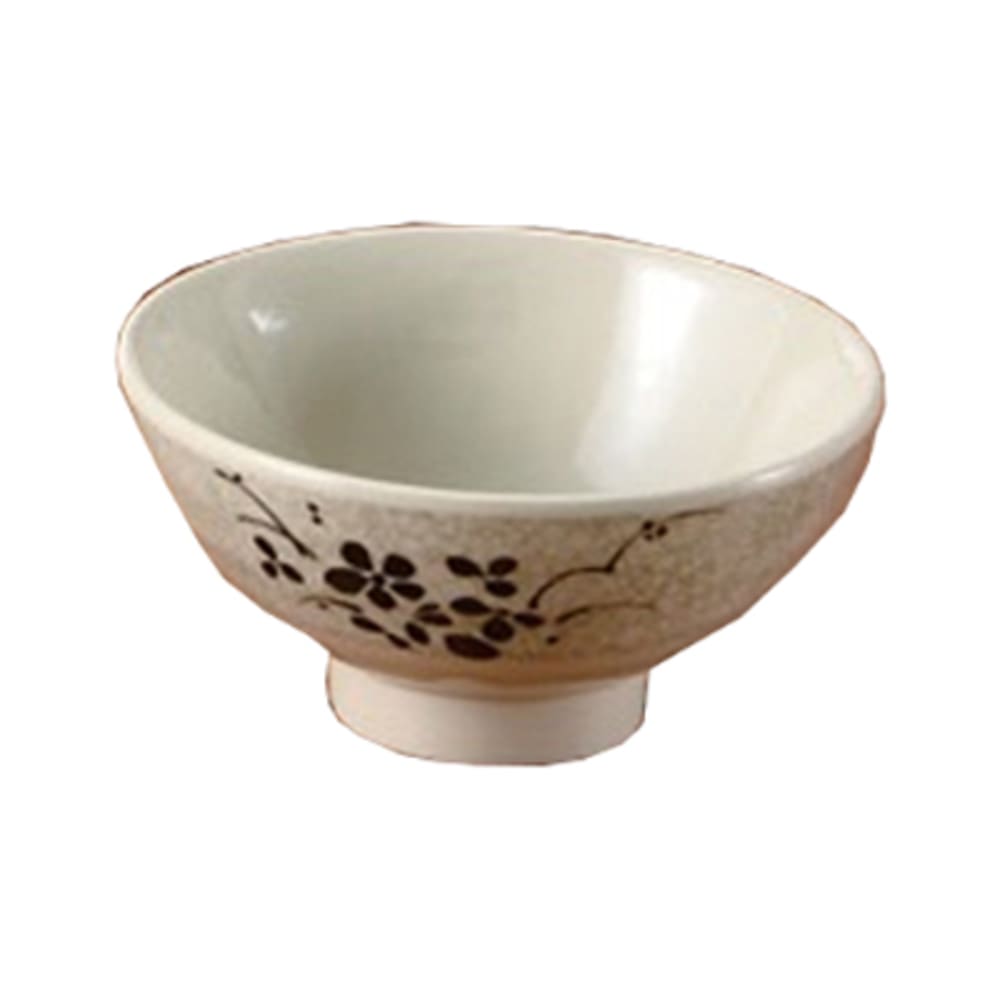 Yanco HO-5705 10 oz Melamine Rice Bowl, Beige - 5 Dozen