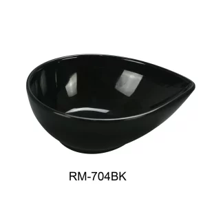 Yanco RM-704 Rome Water Drop Shape Dish, 4 Oz Capacity, 4" Length, 3.5" Width, 1.5" Height, Melamine, White Color, Pack of 72