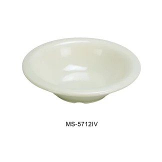 Yanco MS-5712IV Mile Stone Soup Bowl, 12 Oz Capacity, 1.75" Height, 7.25" Diameter, Melamine, Ivory Color, Pack of 48