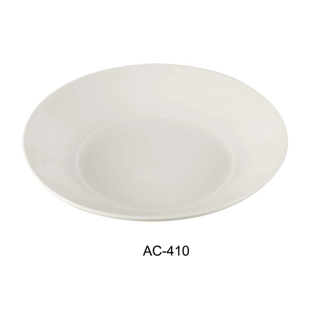 Yanco AC-410 Abco 10.5" Salad Plate, Porcelain, Super White, Pack of 12