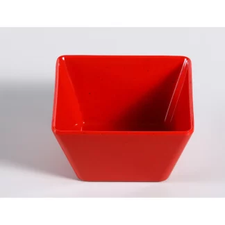 Yanco ME-407 Mexico Bowl, Square, 2 Qt Capacity, 7.25" Length, 7.25" Width, 3.125" Height, Melamine, Red Color With Black Speckled, Pack of 48