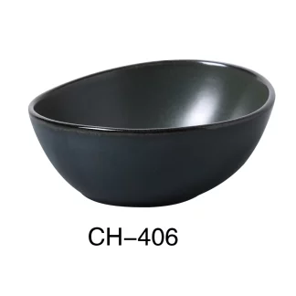 Yanco CH-406 Champs 6" X 2 1/4"H Salad / Soup Bowl 10 Oz, Porcelain, Matte Glaze, Pack of 36