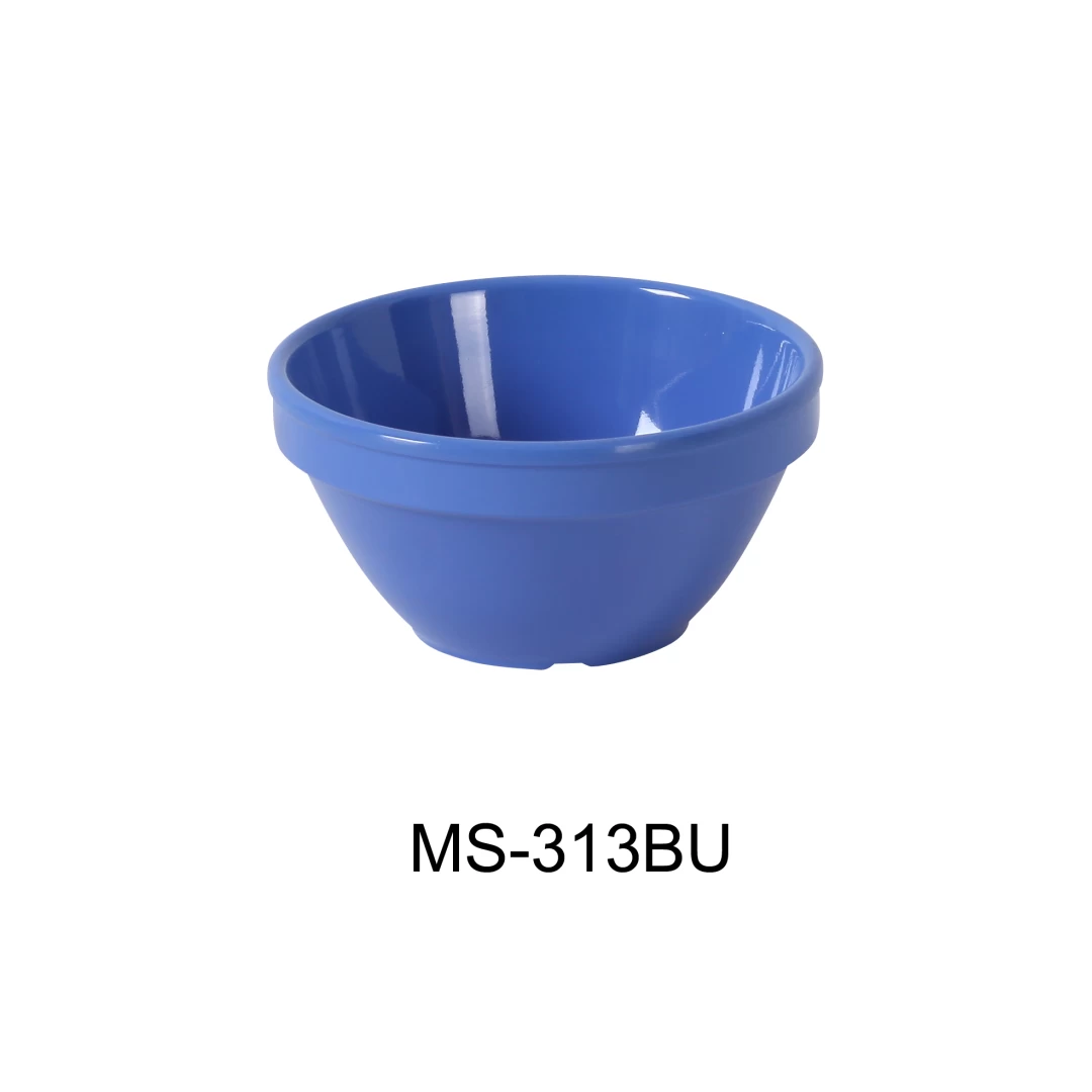 Yanco MS-313BU Mile Stone Bouillon Cup, 8 Oz Capacity, 2.25" Height, 4.25" Diameter, Melamine, Bule Color, Pack of 48