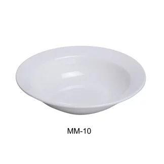 Yanco MM-10 Miami 6.75" Grapefruit Bowl, 11.5 Oz Capacity, Porcelain, Bone White, Pack of 36