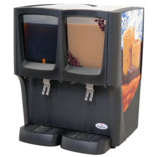 Crathco C-2D-16 Refrigerated Drink Dispenser w/ (2) 5 gal Bowls, Pre Mix, 120v