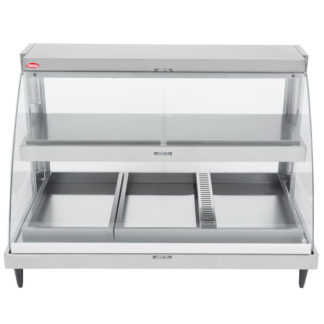 Hatco GRCDH-3PD 45 1/2" Full Service Countertop Heated Display Case - (2) Shelves, 120v