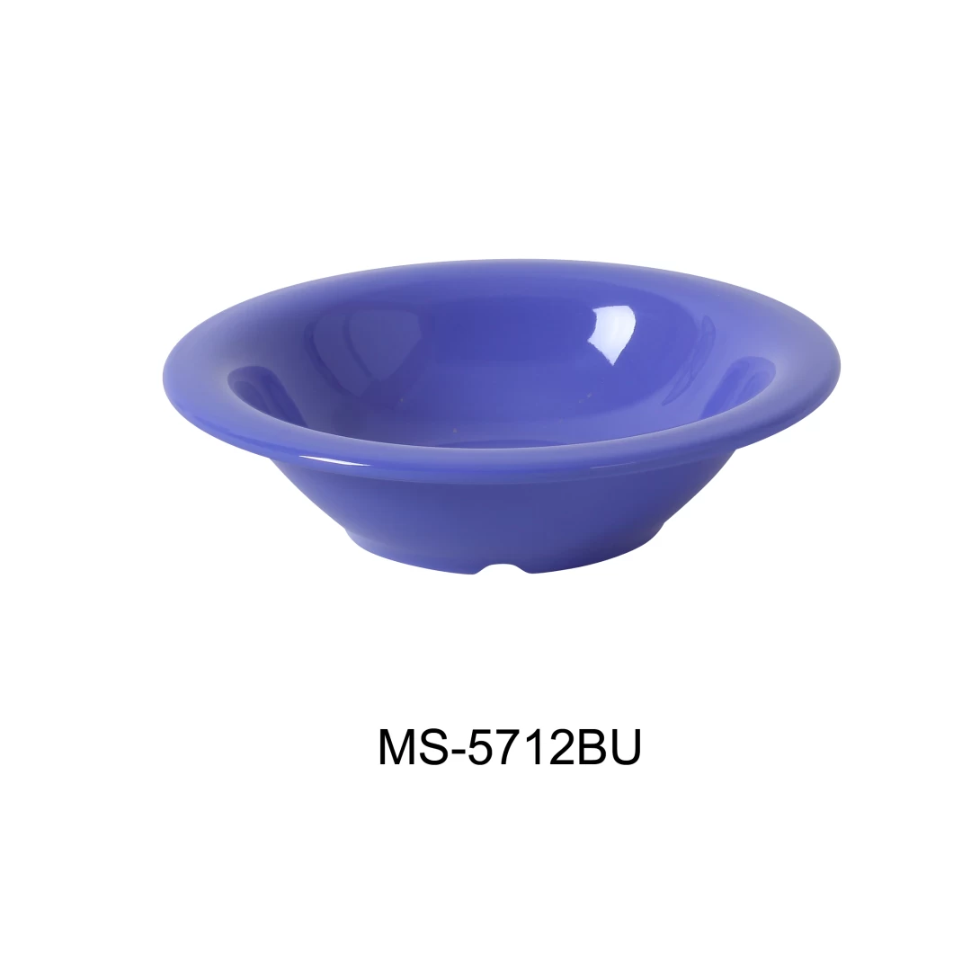 Yanco MS-5712BU Mile Stone Soup Bowl, 12 Oz Capacity, 1.75" Height, 7.25" Diameter, Melamine, Bule Color, Pack of 48