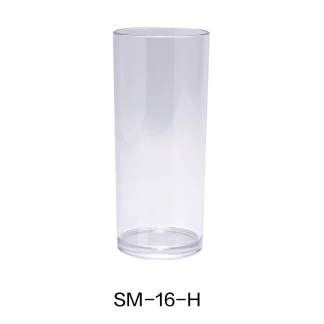 Yanco SM-16-H Stemware 16 Oz Hi Ball, 2.75" Diameter, 6.25" Height, Plastic, Clear Color, Pack of 24
