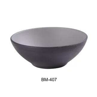 Yanco BM-407 Birmingham 7 1/4" X 2 3/4" Cereal / Salad Bowl 24 Oz, Melamine, Scratch Resistant, Pack of 24