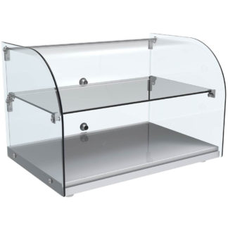 Marchia CA45 22" Curved Glass Countertop Dry Display Case