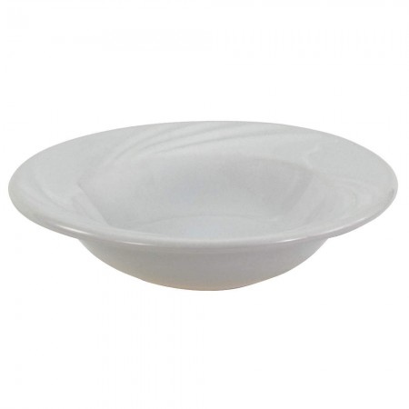 Crestware RE29 Dover White Rolled Edge Fruit Bowl 3.5 oz. - 3 dozen