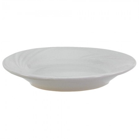 Crestware RE45 Dover White Rolled Edge Plate 9-5/8" - 2 Dozen