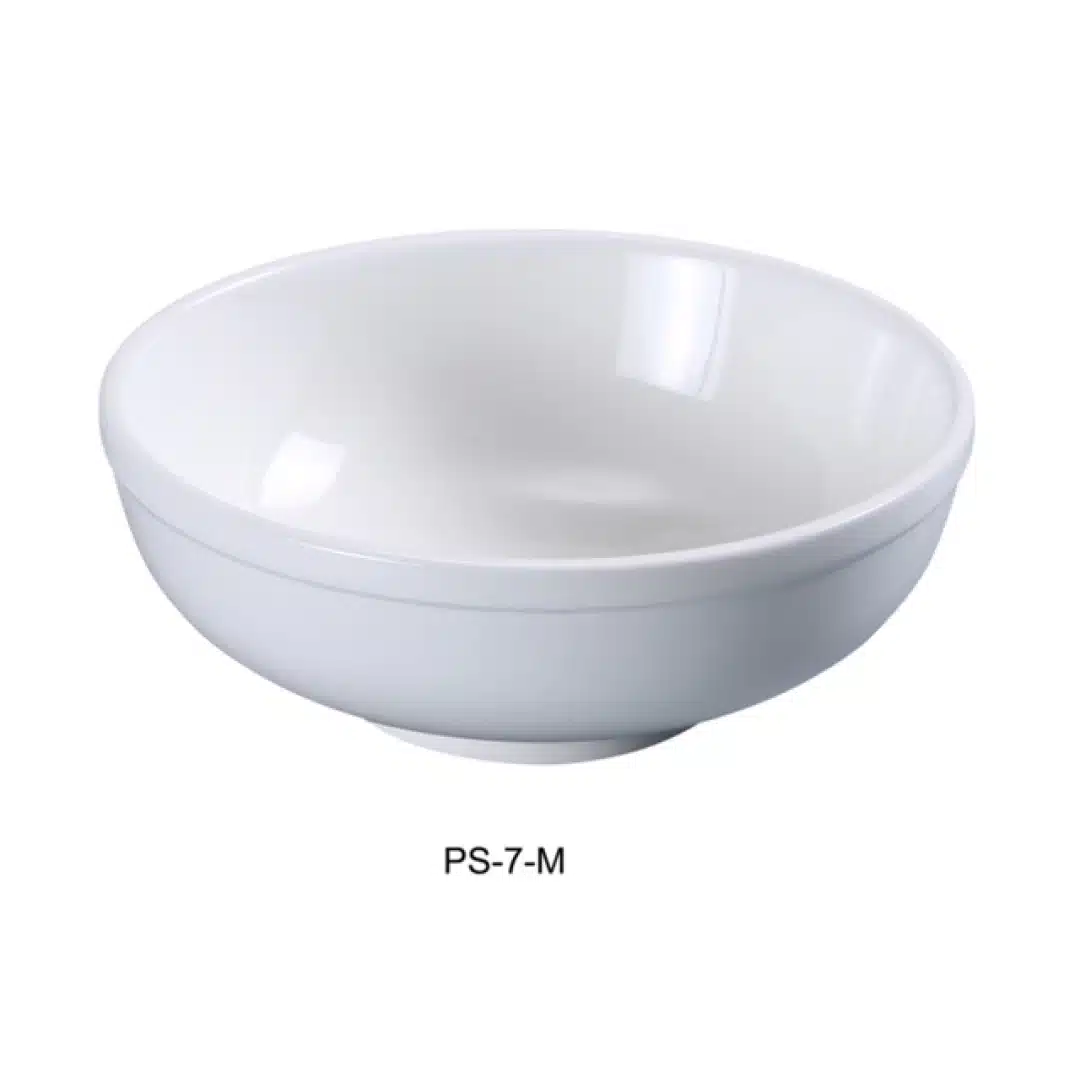 Yanco PS-7-C 7" Coupe Plate, Porcelain, Bone White, Pack of 36