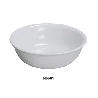 Yanco MM-81 Miami 8" Bowl, 48 Oz Capacity, Porcelain, Bone White, Pack of 12