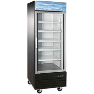 Coldline D30-B 31" Single Glass Swing Door Merchandiser Freezer - Black
