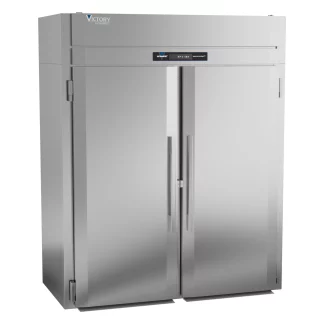 Victory Refrigeration FIS-2D-S1-HC 68.88" Top Mounted 2 Section Roll-in Freezer with 2 Left/Right Hinged Solid Doors - 70.84 cu. ft.