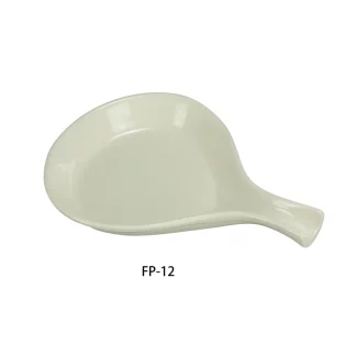 Yanco FP-12 Recovery Fry Pan Server, 12 Oz, 10.5" Length, 7.25" Width, China, American White Color, Pack of 12