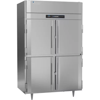 Victory Refrigeration FSA-2D-S1-HD-HC 52.13'' 46.5 cu. ft. Top Mounted 2 Section Solid Half Door Reach-In Freezer
