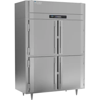 Victory Refrigeration FSA-2D-S1-EW-HD-HC 58.38'' 52.0 cu. ft. Top Mounted 2 Section Solid Half Door Reach-In Freezer