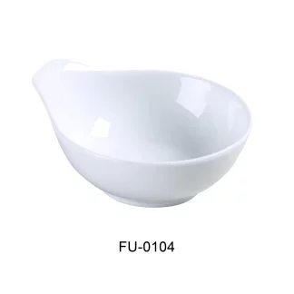 Yanco FU-0104 Fuji 5" Soup Bowl, 5 Oz Capacity, Porcelain, Bone White, Pack of 36