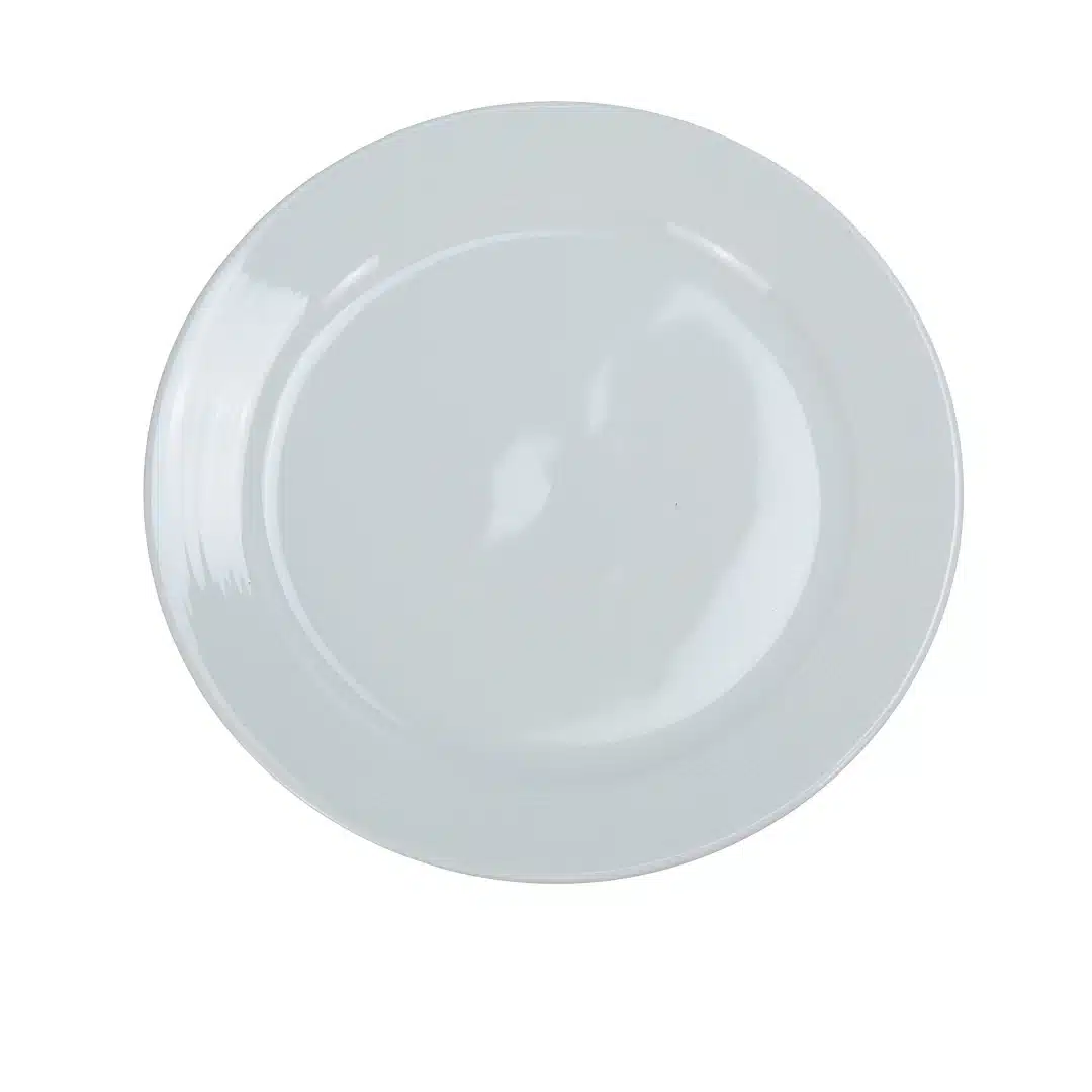 Yanco PA-109 Dinner Plate, 9" Diameter, Porcelain, Super White Color, Pack of 24