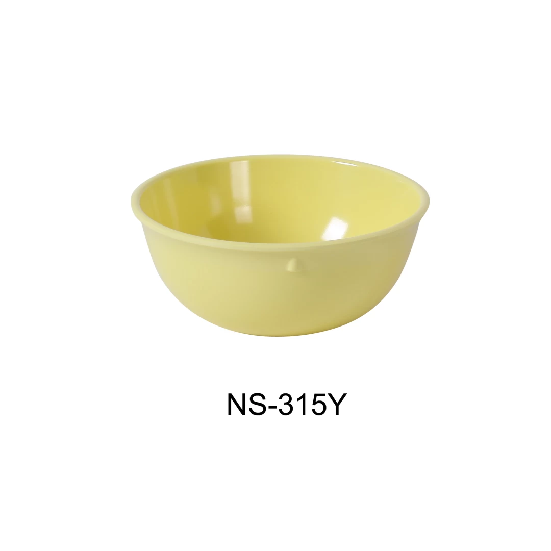 Yanco NS-315Y Nessico Nappie, 15 Oz Capacity, 2" Height, 5.25" Diameter, Melamine, Yellow Color, Pack of 48