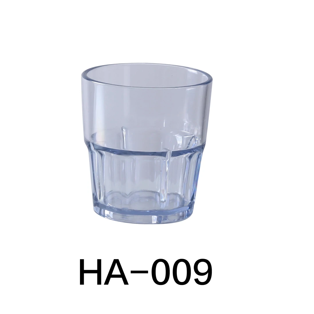 Yanco HA-009 Hawaii Rocks Tumbler, 9 Oz Capacity, 3.25" Diameter, 3.5" Height, Plastic, Clear Color, Pack of 72