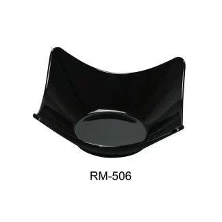 Yanco RM-506 Rome 6.25" Square Salad Bowl, 12 Oz Capacity, Melamine, White Color, Pack of 48