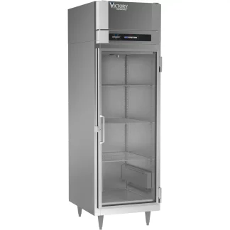 Victory Refrigeration HS-1D-1-GD UltraSpec Series 1 Section 1 Glass Door Reach-In Heated Holding Cabinet - 21.5 cu. ft., 208/240 Volts