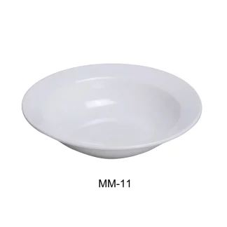 Yanco MM-11 Miami 5.25" Fruit Bowl, 5.5 Oz Capacity, Porcelain, Bone White, Pack of 36