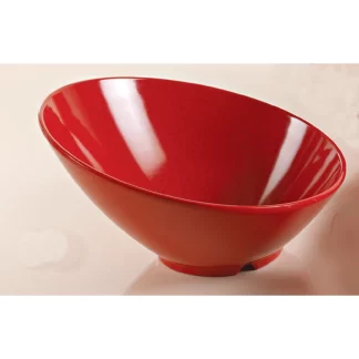 Yanco ME-308 Mexico Sheer Bowl, 16 Oz Capacity, 8" Diameter, Melamine, Red Color With Black Speckled, Pack of 48