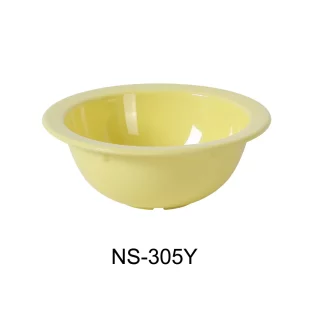 Yanco NS-305Y Nessico Grapefruit Bowl, 10 Oz Capacity, 2" Height, 5.625" Diameter, Melamine, Yellow Color, Pack of 48