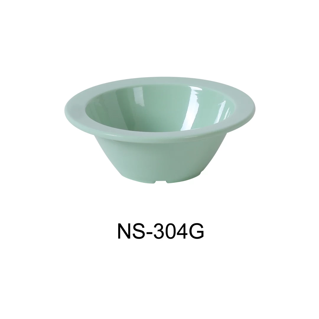 Yanco NS-304G Nessico Fruit Bowl, 5 Oz Capacity, 1.5" Height, 4.75" Diameter, Melamine, Green Color, Pack of 48