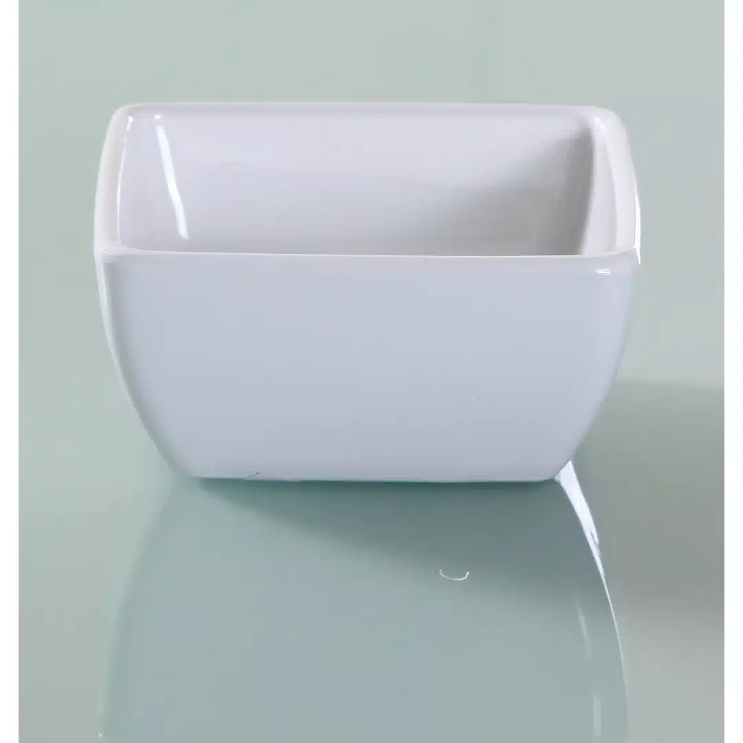 Yanco VE-004 Venice Bowl, Square, 6 Oz Capacity, 3.5" Width, 3.5" Length, Melamine, Pack of 48