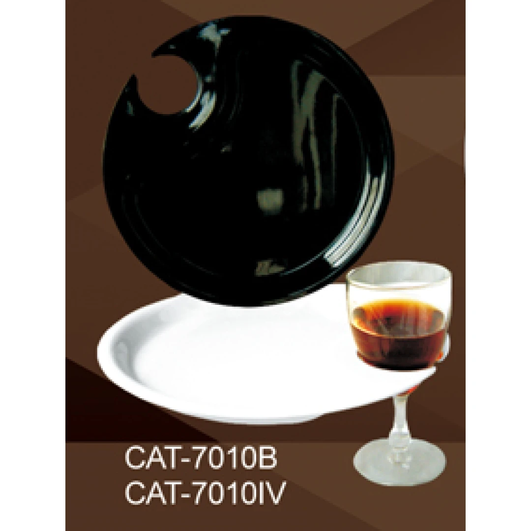 Yanco CAT-7010IV Catering Party Plate, 10.5" Diameter, Melamine, Ivory Color, Pack of 24