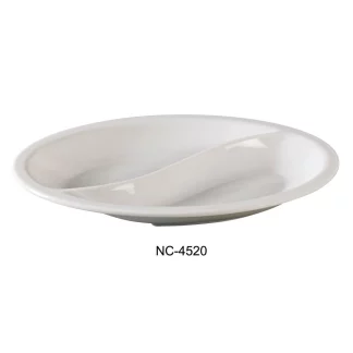Yanco NC-4520 Compartment Collection Compartment, Oval, 10" Length, 6.75" Width, Melamine, Pack of 24