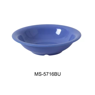 Yanco MS-5716BU Mile Stone Soup Bowl, 16 Oz Capacity, 1.75" Height, 7.5" Diameter, Melamine, Bule Color, Pack of 48