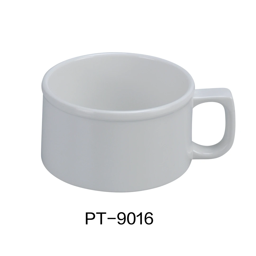 Yanco PT-9016 Pine Tree Soup Mug, 8 Oz Capacity, 2.35" Height, 3.875" Diameter, Melamine, Pack of 48