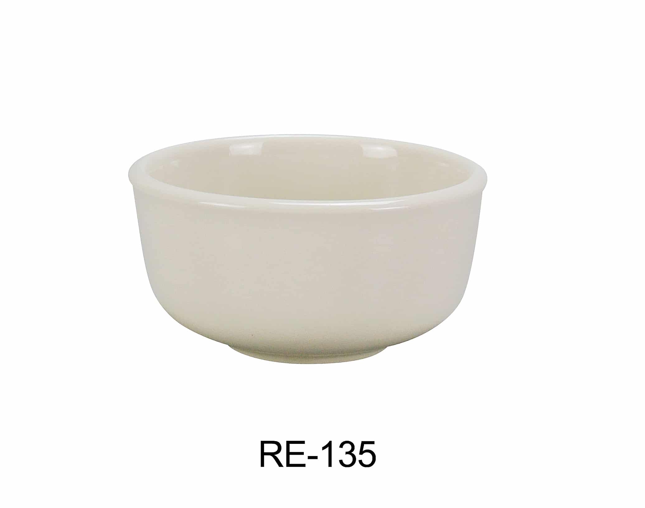 Yanco RE-135 Recovery Jung Bowl, 13.5 Oz Capacity, 4.75" Diameter, 2.5" Height, China, American White Color, Pack of 36