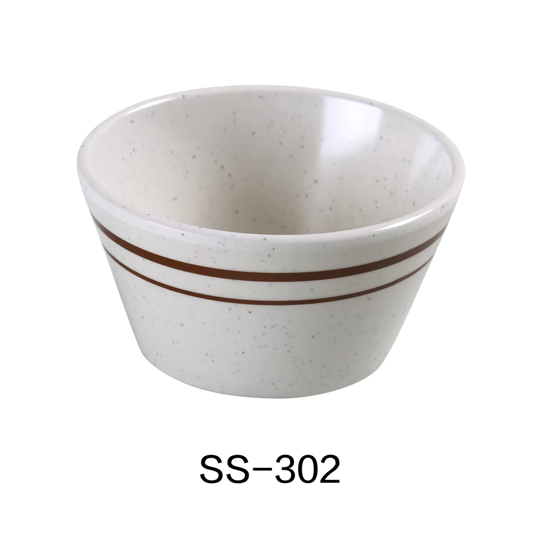 Yanco SS-302 Sesame Bouillon Cup, 8 Oz Capacity, 2" Height, 3.75" Diameter, Melamine, Pack of 48