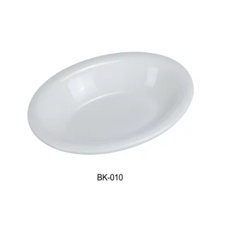 Yanco BK-010 Bake Deep Bowl, 10.25" Length, 7.5" Width, 2" Height, Porcelain, Super White Color, Pack of 12