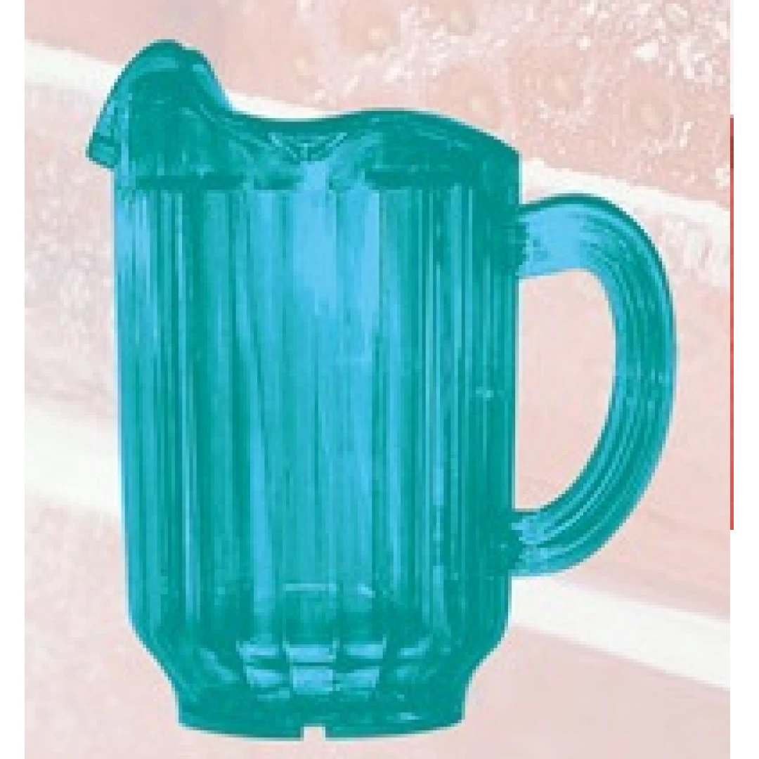 Yanco PC-060G 3-Spout Pitcher, 60 Oz Capacity, 8.25" Height, 5" Diameter , Plastic, Green Color, Pack of 12