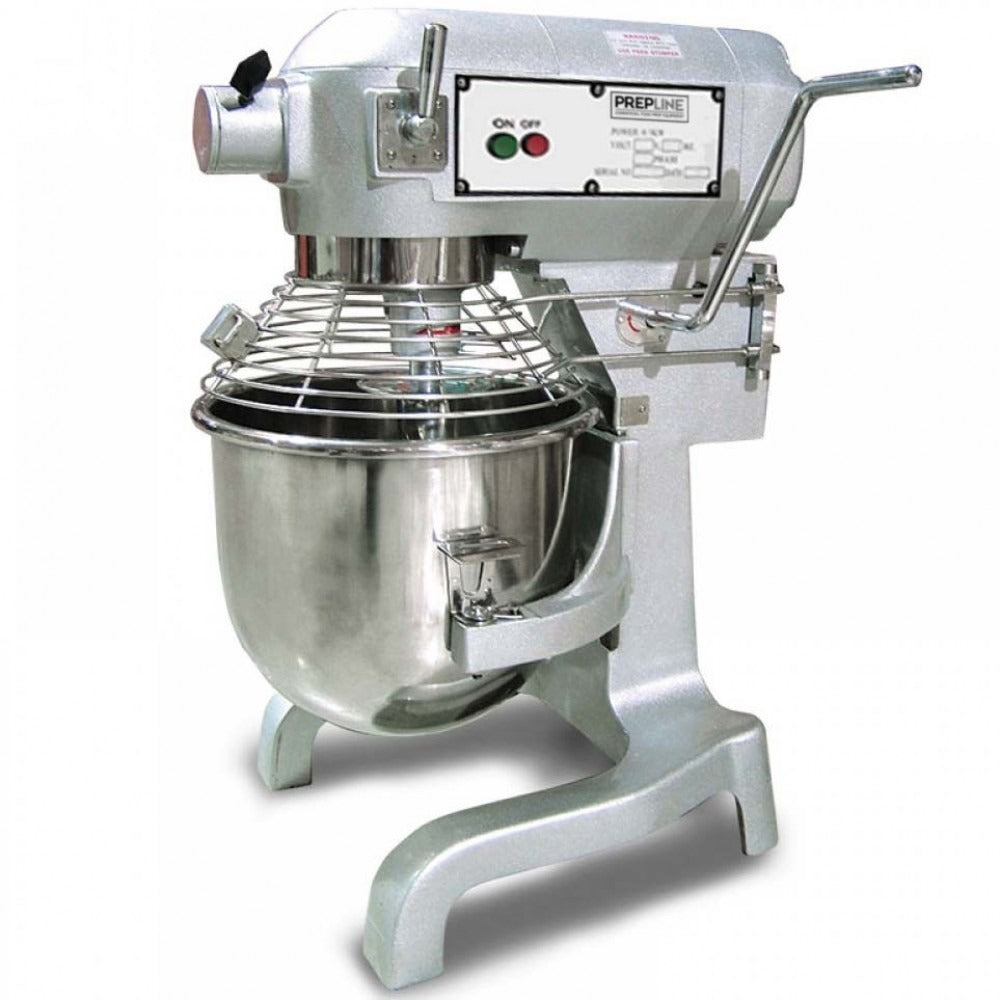 Prepline PHLM20B-T 20 Quart Heavy Duty Gear Driven Commercial Planetary Stand  Mixer with Timer - Plant Based Pros