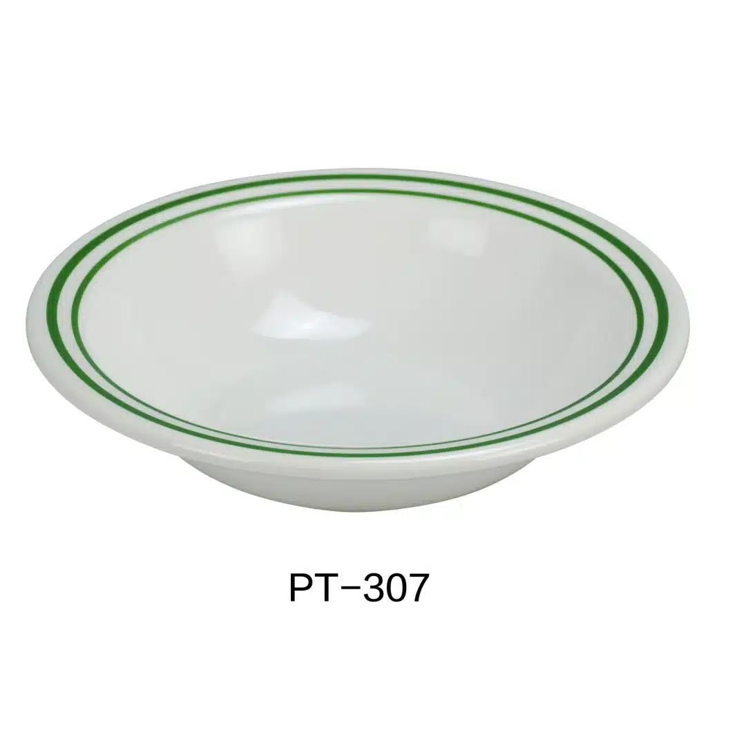 Yanco PT-307 Pine Tree Salad Bowl, 14 Oz Capacity, 1.5" Height, 7.25" Diameter, Melamine, Pack of 48